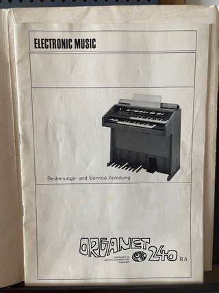 Órgano Electrónico Vintage  Hohner Organet 240 RA