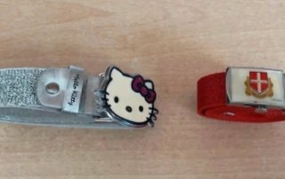 2 Cinturones Infantiles Hello Kitty y Escudo High