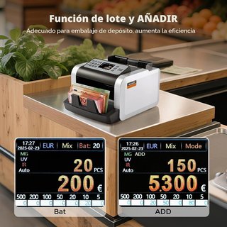 Contadora Bonvoisin Euro Detector Falsos