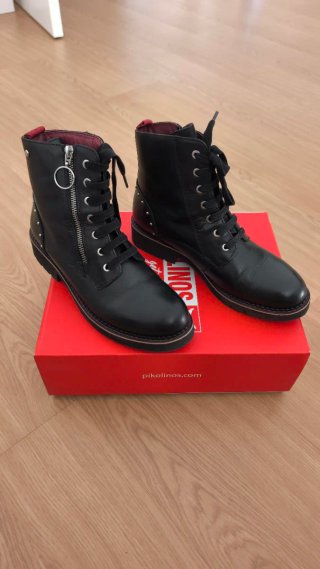 Botines Pikolinos Piel Negros Talla 39