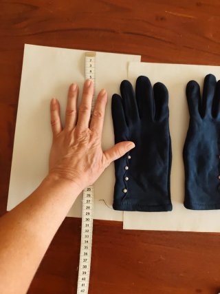 Guantes de invierno azul