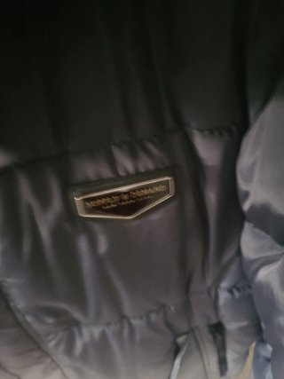 Chaquetón hombre azul y blanco talla L