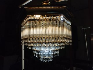 Lámpara de techo cristal 44cm diámetro 7 bombillas