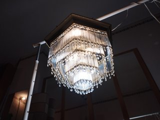 Lámpara de techo cristal 44cm diámetro 7 bombillas