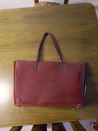 Bolso Shopper Desigual Rojo Granate Brillante