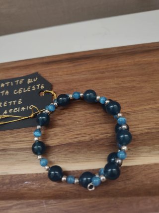 Set bracciali Memory wire AGATA apatite acciaio