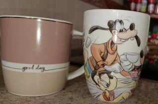 Lote 6 tazas desayuno cerámica