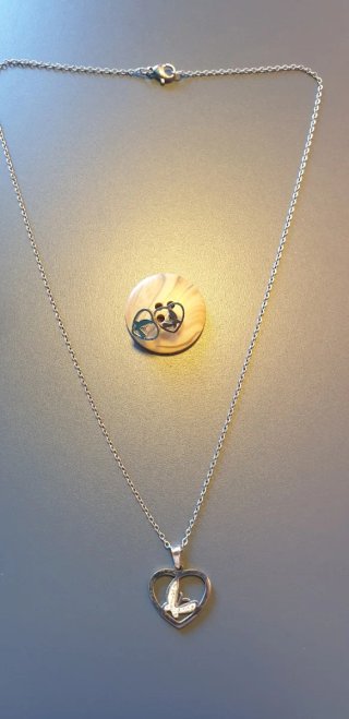 ACERO CONJUNTO PENDIENTES, CADENA Y COLGANTE