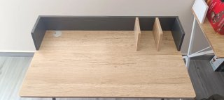 Mesa de escritorio madera y metal