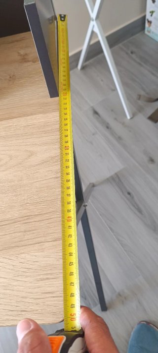 Mesa de escritorio madera y metal
