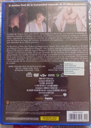 DVD Nueva York, año 2012