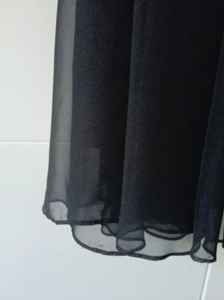Vestido fiesta largo negro T.38