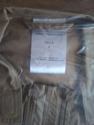 Tutina da lavoro militare beige Taglia L