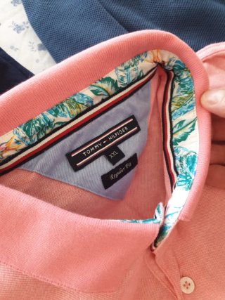 Polo Tommy Hilfiger Rosa Talla XXL Regular Fit