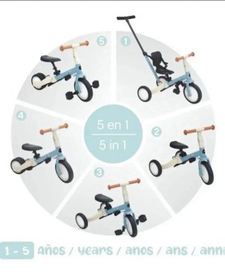 Triciclo Evolutivo Olmitos 5 en 1 GYRO Azul