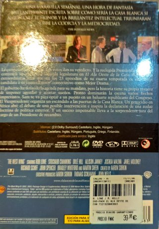 DVD El Ala Oeste de la Casa Blanca T4