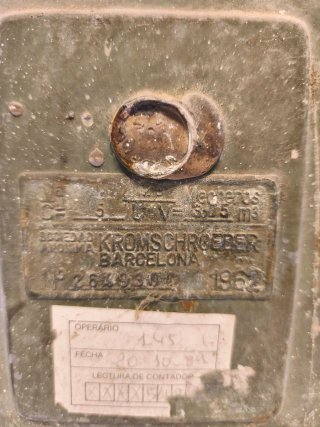 Coleccionismo contador antiguo gas