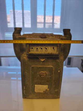 Coleccionismo contador antiguo gas