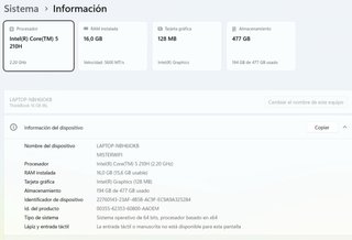 Lenovo ThinkBook 16G8IRL | Core i5 210H | 16GB RAM