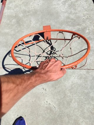 Canasta baloncesto con barra trípode