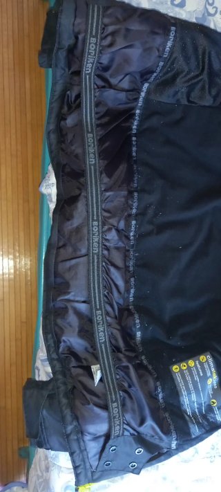 Abrigo de Nieve Negro y Verde Talla XL