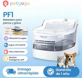 Bebedero Pet Smart Waterfall Petgugu