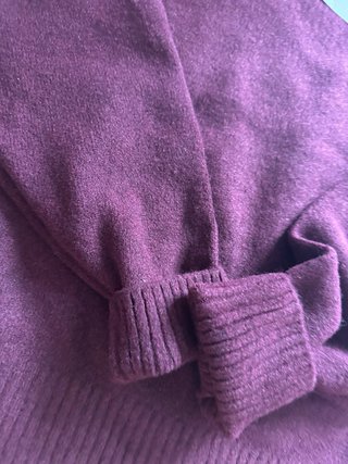 Jersey Zara cuello subido burdeos