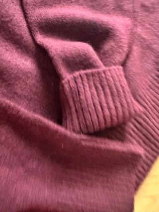 Jersey Zara cuello subido burdeos