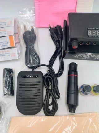Kit Tatuaje Tufking Máquina Fuente Pedal