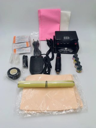 Kit Tatuaje Tufking Máquina Fuente Pedal
