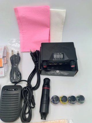 Kit Tatuaje Tufking Máquina Fuente Pedal