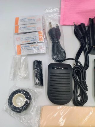 Kit Tatuaje Tufking Máquina Fuente Pedal
