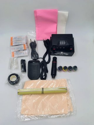 Kit Tatuaje Tufking Máquina Fuente Pedal