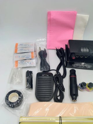 Kit Tatuaje Tufking Máquina Fuente Pedal