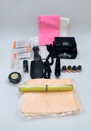 Kit Tatuaje Tufking Máquina Fuente Pedal