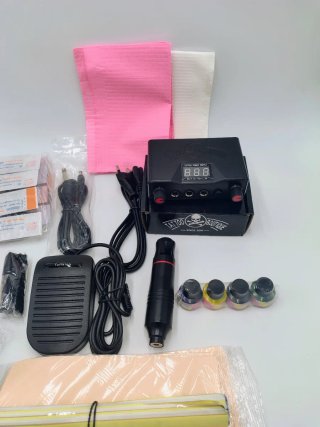 Kit Tatuaje Tufking Máquina Fuente Pedal