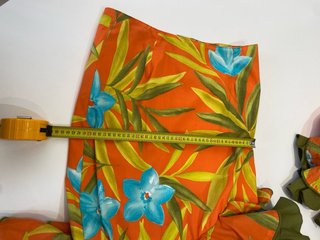 319Traje de flamenca naranja 2 piezas S 36