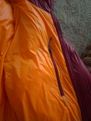 Abrigo Plumas +8000 Talla 3XL Naranja/Morado