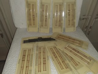 Lotto 10 steccati Hachette modellismo H0
