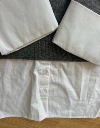 Jersey Zara combinado punto y popelín oversize