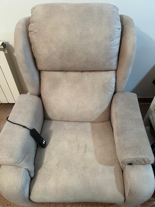 Sillón eleva personas tela beige