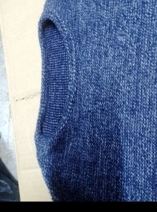 Jersey niña azul jaspeado