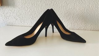 Tacones Mango Negros Mujer