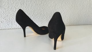 Tacones Mango Negros Mujer