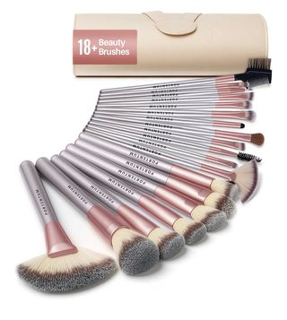 Set Pinceles Maquillaje + Estuche Viaje