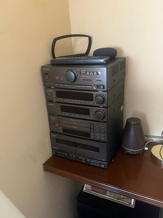 Equipo música Pioneer/modular+2 altavoces+mando