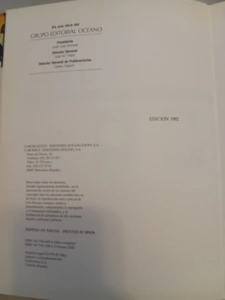 Enciclopedia de los Conocimientos, Oceano, 1992