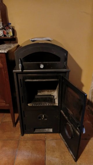 Estufa leña/pellet con horno