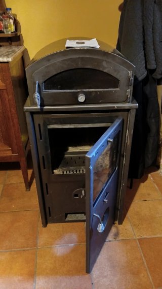 Estufa leña/pellet con horno