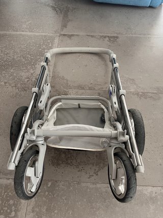 Carrito Bebecar IPOP Gris Blanco Completo
